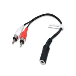 CABLE AUDIO ESTEREO HEMBRA A 2RCA NISUTA NS-CAU35H 25CM