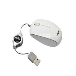 MOUSE NISUTA NS-MOR3B RETRACTIL BLANCO