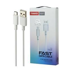 CABLE USB A MICRO USB TRANYOO T-S14V 6A 1MTS