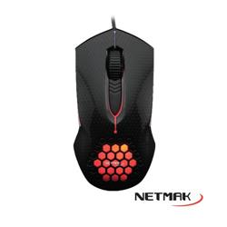 MOUSE NETMAK NM-SHOCK GAMER RETROILUMINACION