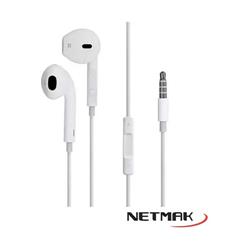 AURICULAR NETMAK NM-UR70W MANO LIBRE - BLANCO