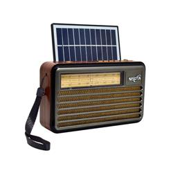 RADIO AM/FM NISUTA VINTAGE NS-RV22S CON CARGA SOLAR Y POWER BANK