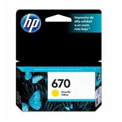 CARTUCHO ORIGINAL HP 670 AMARILLO